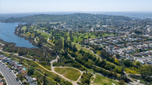 Aerial image of Mission Hills in San Diego